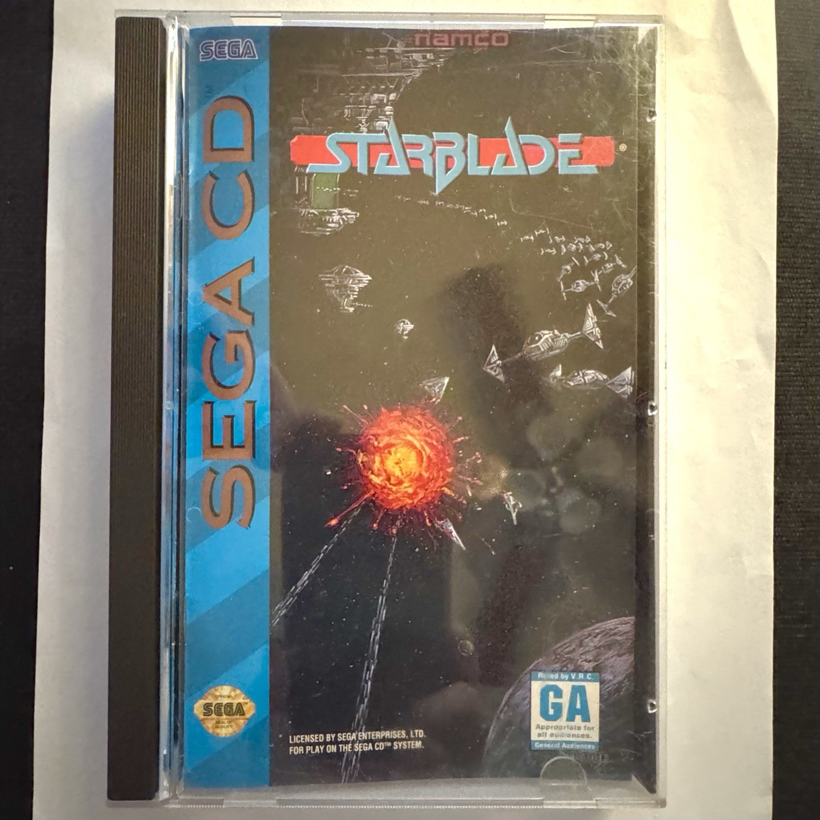 Starblade (Sega CD, 1994) CIB Complete in Box w Manual + Reg Card + Foam