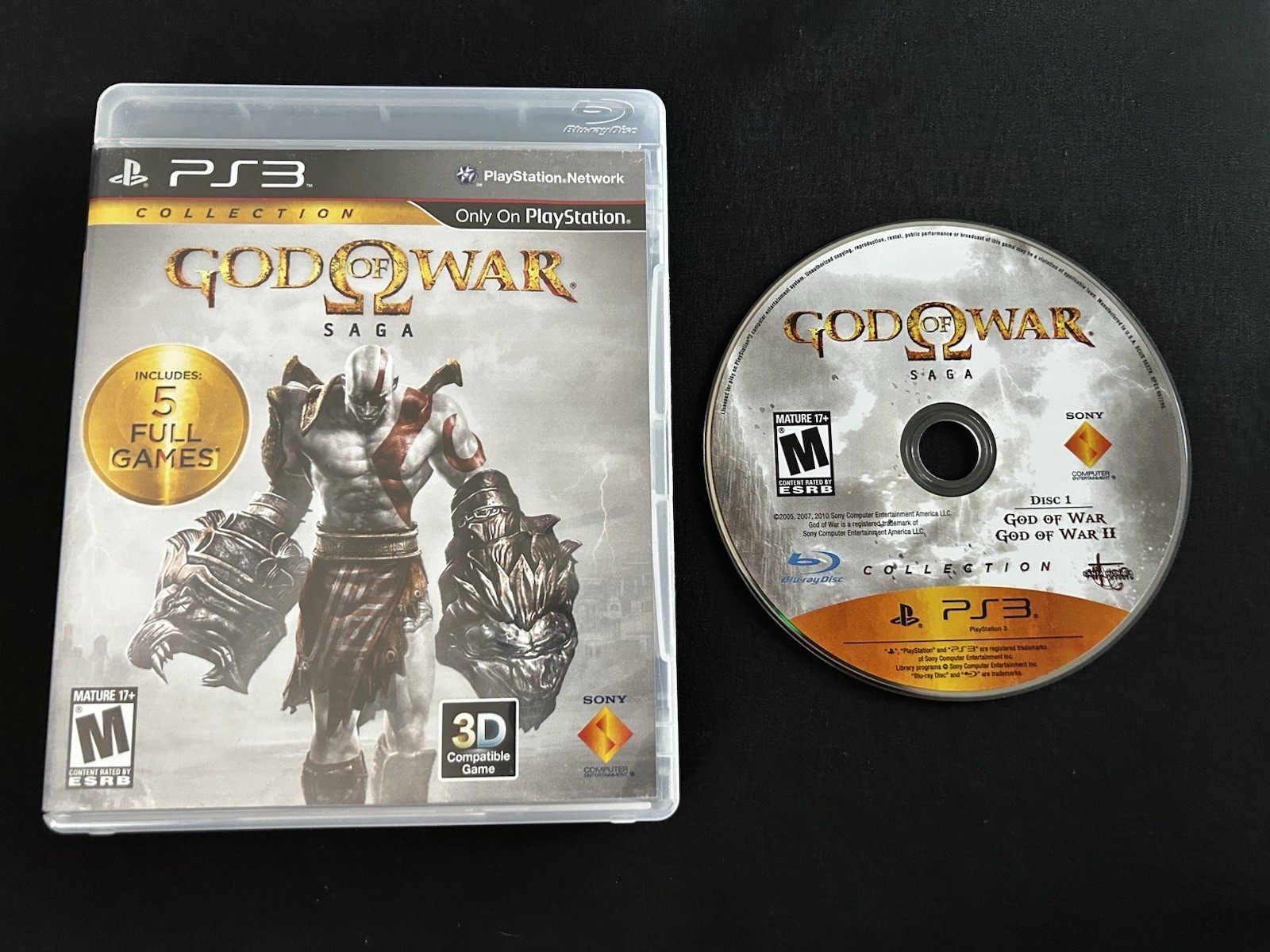 PS3 God of War Saga Collection Box And Disc 1 Only