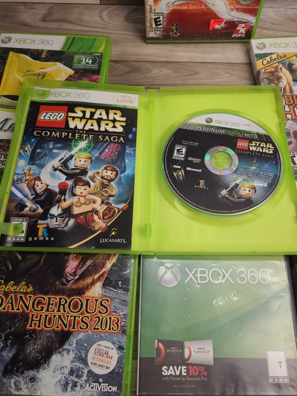 Lot If 10 Xbox 360 Games Civilization Revolution Stat Wars Cabelas Masters