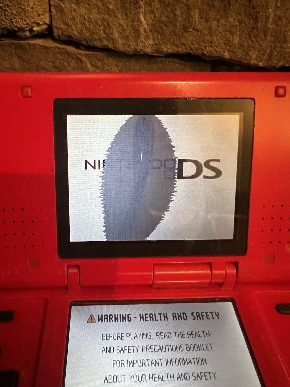 Nintendo DS NTR-001 Red Phat For Parts or Repair Powers On