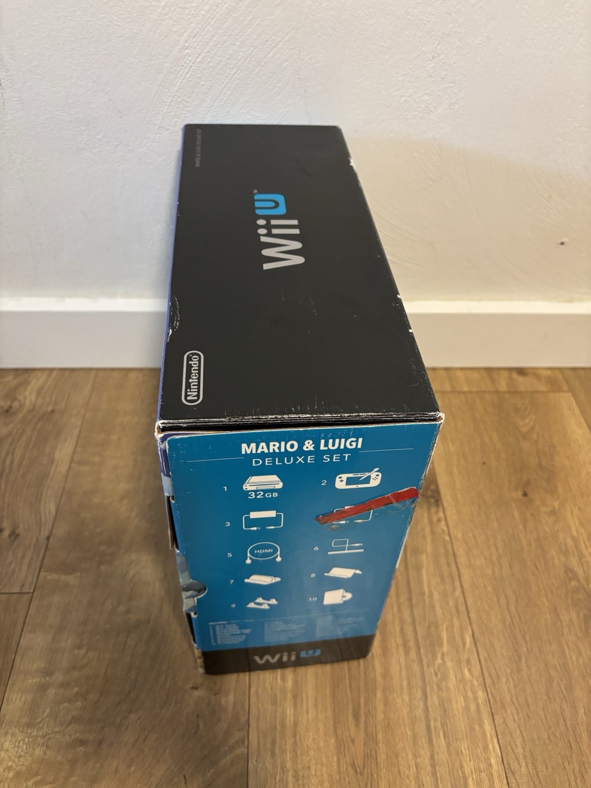 Nintendo Wii U 32GB Mario & Luigi Deluxe Set Tested + Mario Bros U & Luigi U