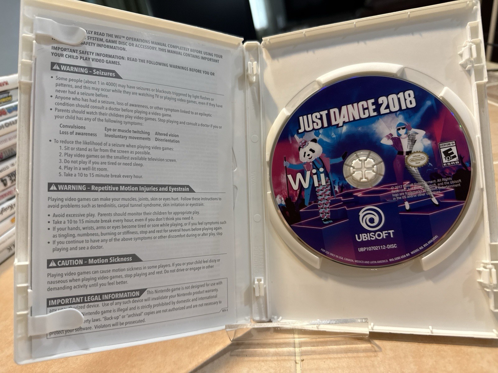 Just Dance 2018 – Nintendo Wii, 2017 – No Manual