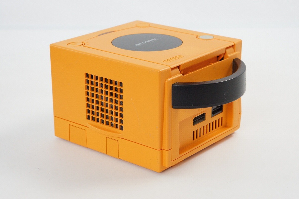 Gamecube Orange Console System Games DOL-001 JP For Japan CD FREE SHIP 10710073
