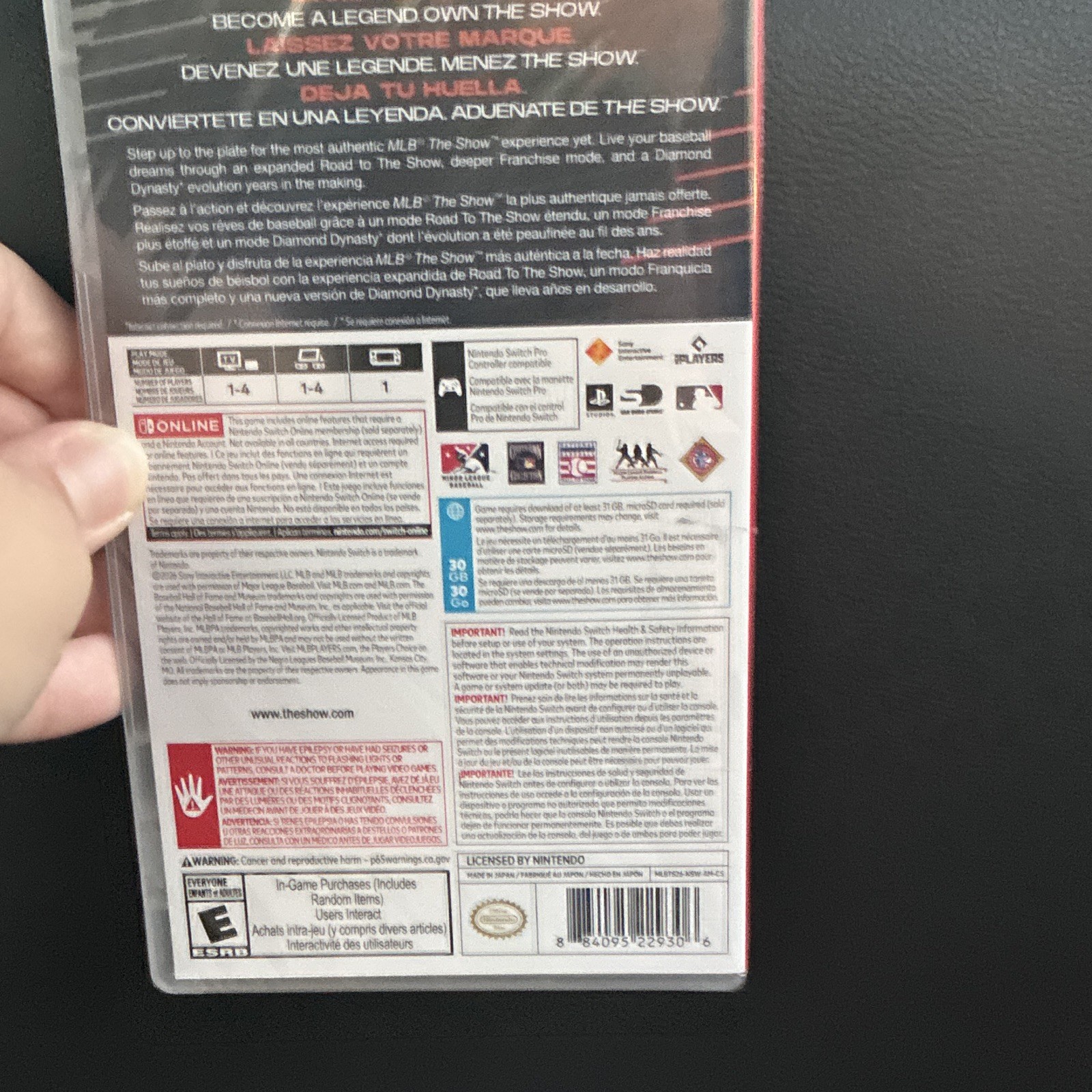 MLB The Show 26 MLB The Show Series Nintendo Switch Baseball Multiplayer 2026