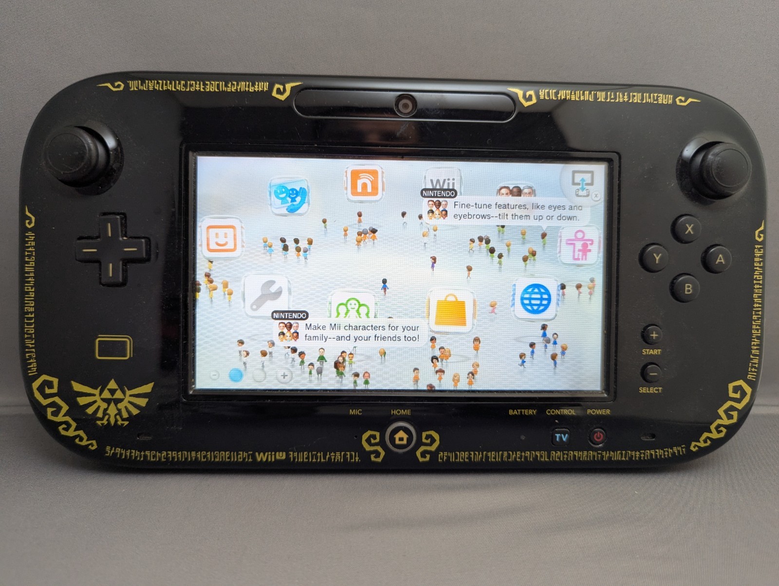 * Nintendo Wii U Gamepad Zelda Edition WUP-010 – Gamepad Only Tested