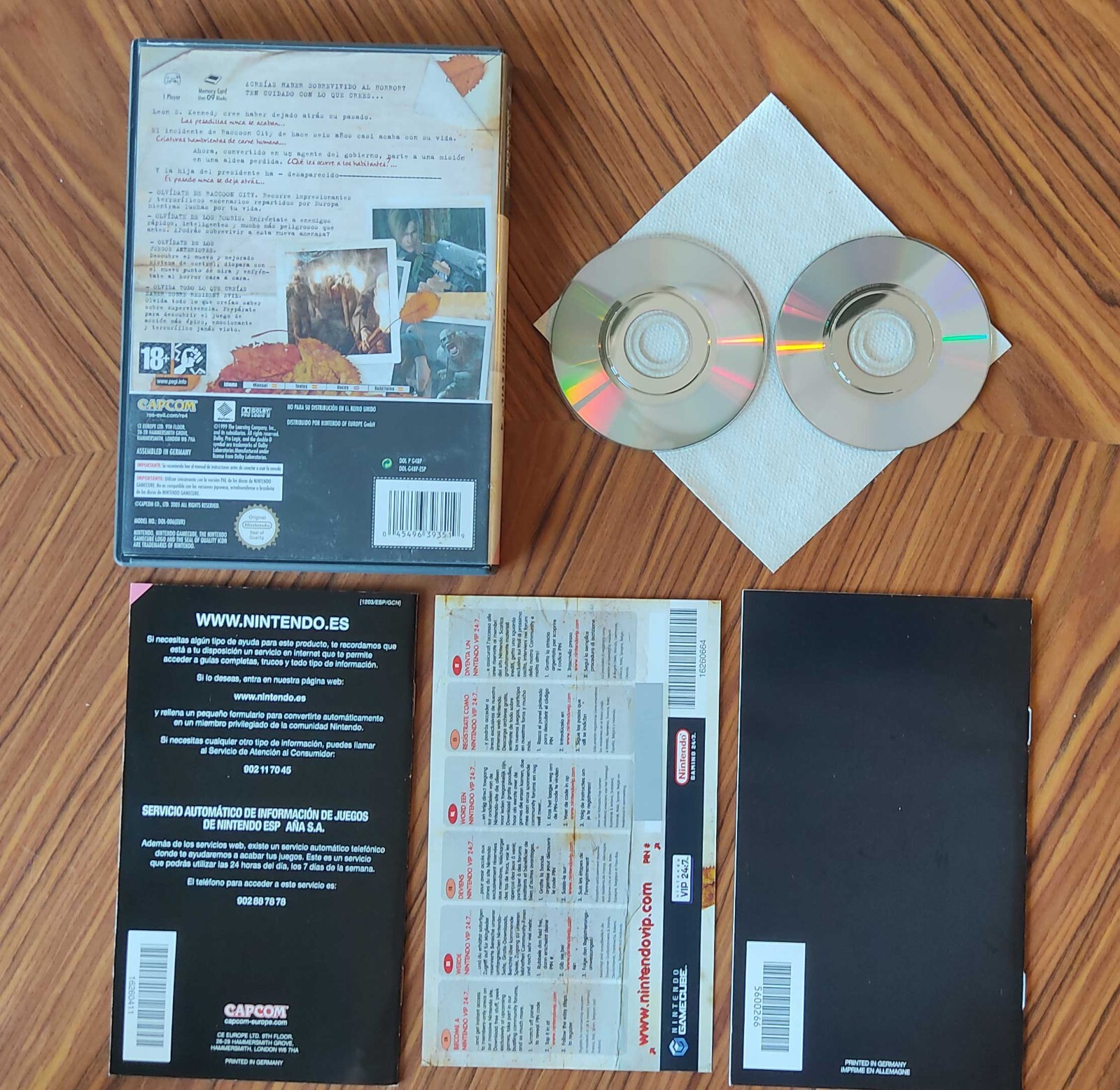 Resident Evil 4 Unused Points!!! Nintendo GameCube PAL Spain Game Cube