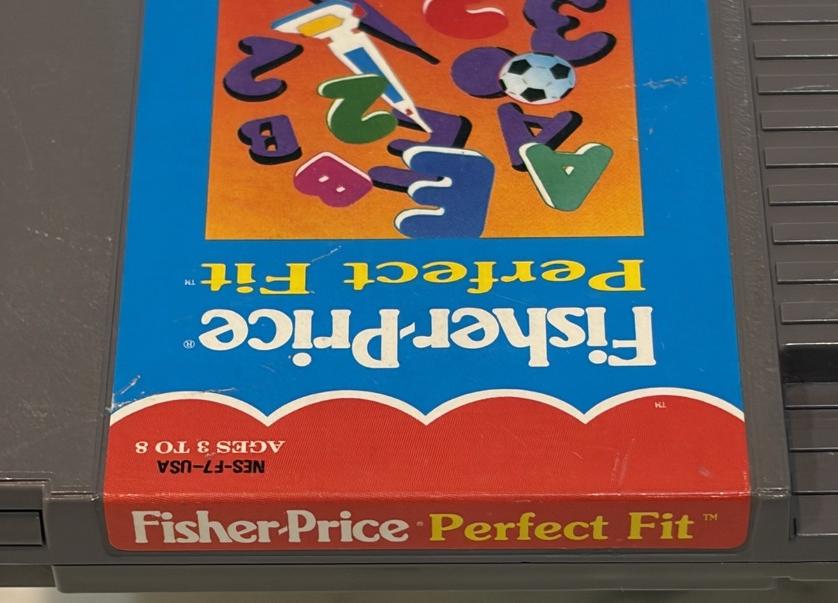 Fisher Price Perfect Fit – Nintendo NES – Tested Working 👍 Vintage 80s Ed Game