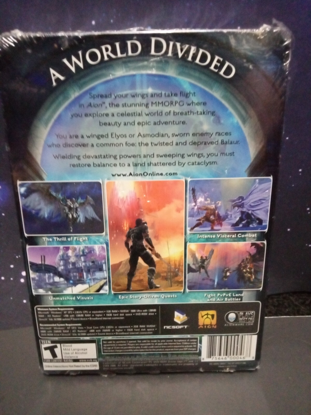 AION Online PC Computer Video Game Collector’s Tin Edition Ncsoft New SEALED