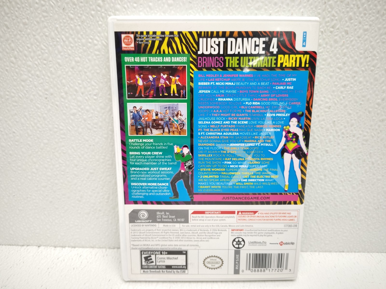 Just Dance 4 – Nintendo Wii TESTED VG