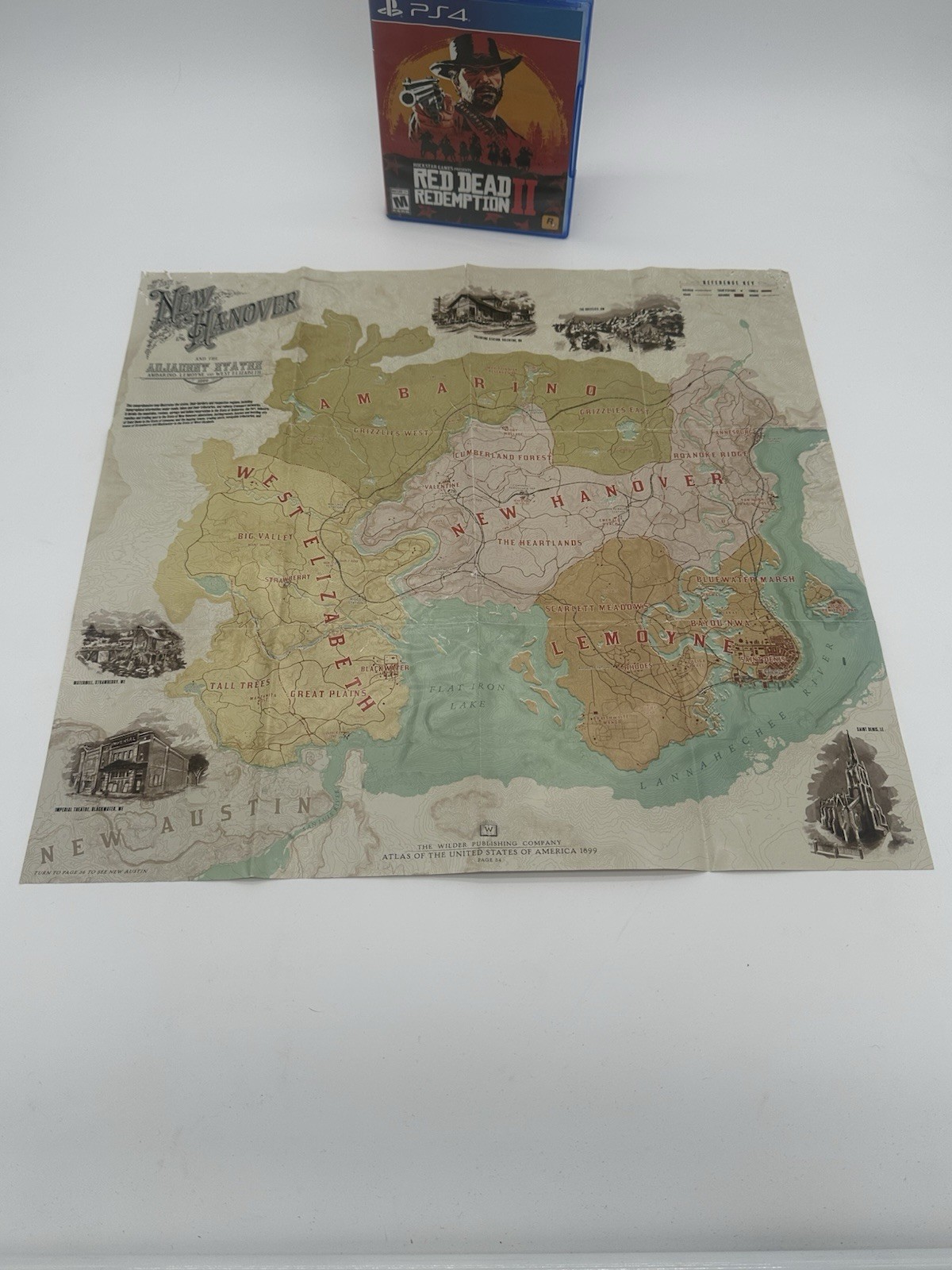 Red Dead Redemption 2 PlayStation 4 tested. Map included no manual