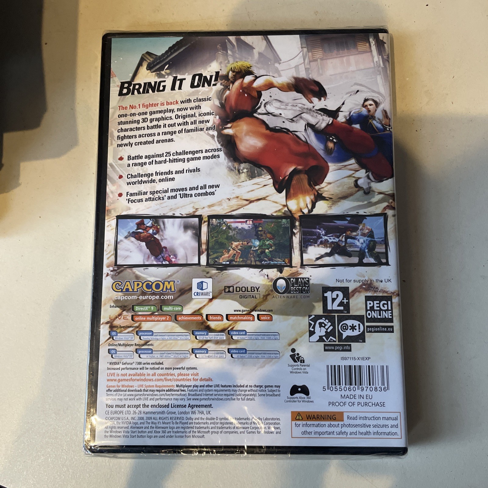 Street Fighter IV PC DVD Capcom Game For Windows Brand New Sealed