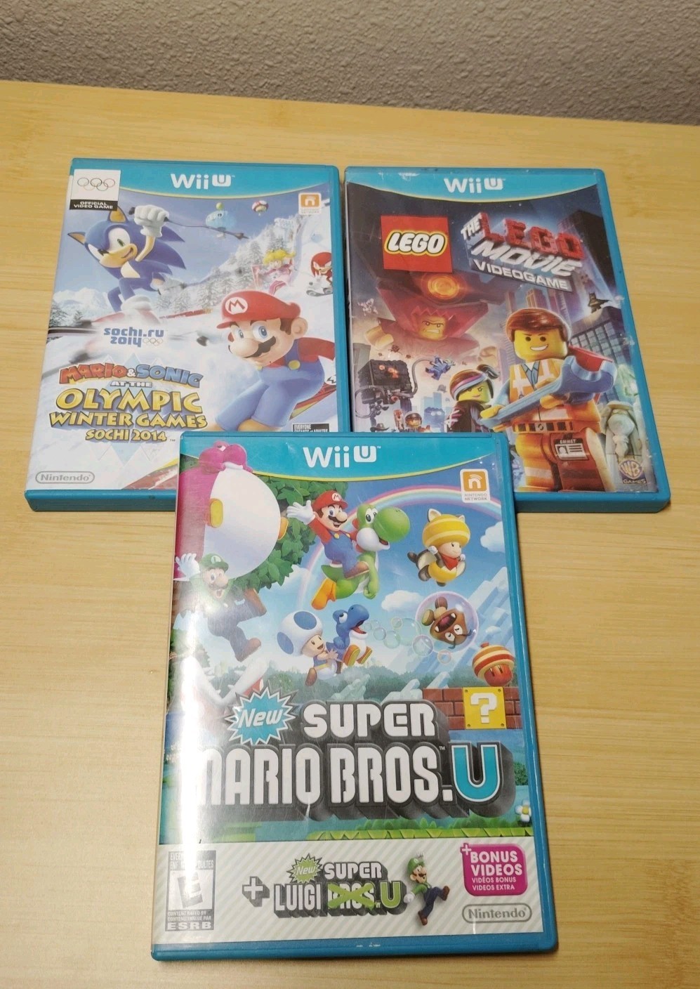 Wii U The Lego Movie Videogame-Super Mario Bros-Mario Sonic Olympics Untested