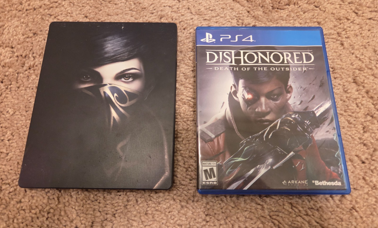 Dishonored Bundle PS4 Dishonored 2 Steelbook and Death Of The Outsider Expansion