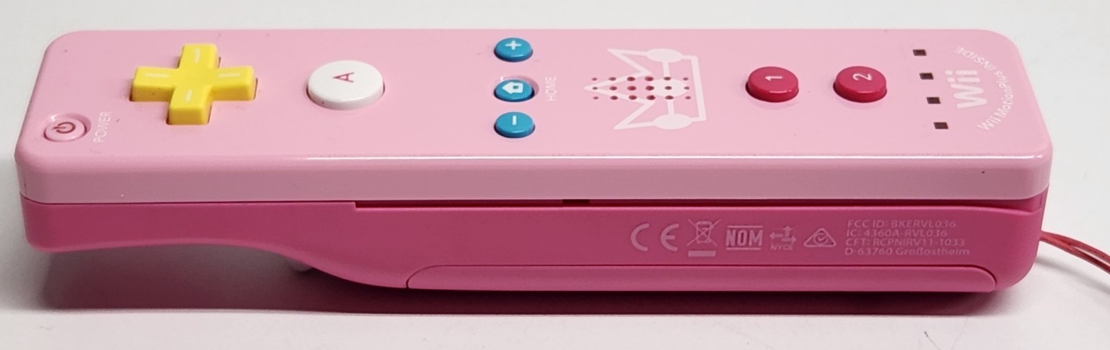 Nintendo Wii Motion Plus Remote Controller Pink Princess Peach Limited Edition