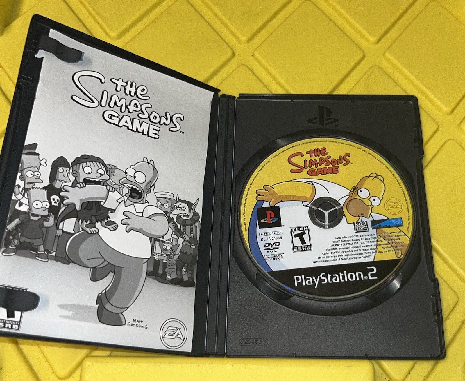 Electronic Arts The Simpsons Game Sony PlayStation 2 PS2 T Manual(J)