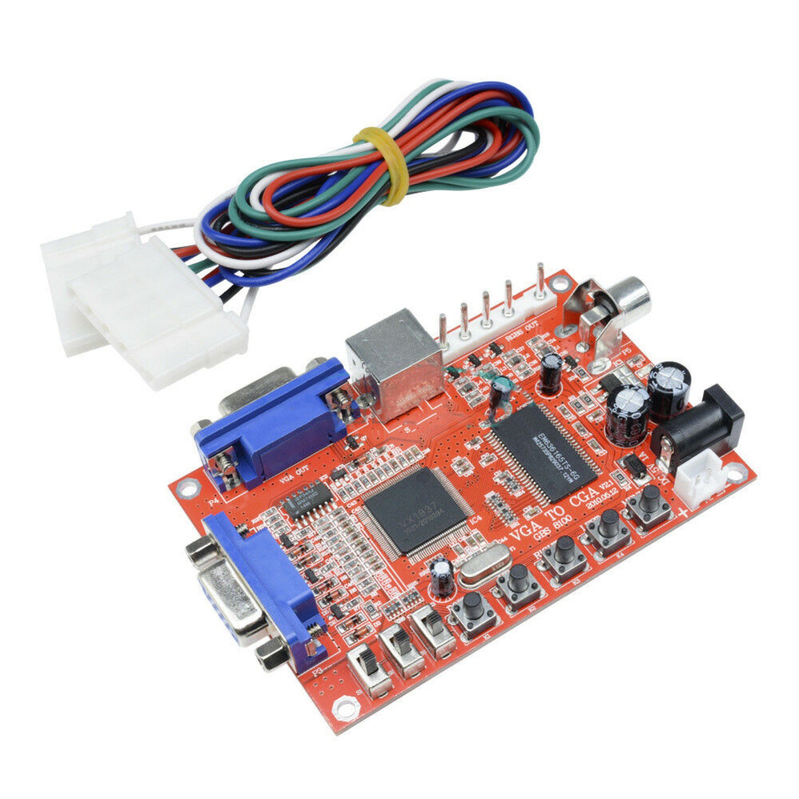 DC 5V/2A Arcade Game VGA to CGA RGBS/CVBS/S-VIDEO Video Converter Board GBS-8100