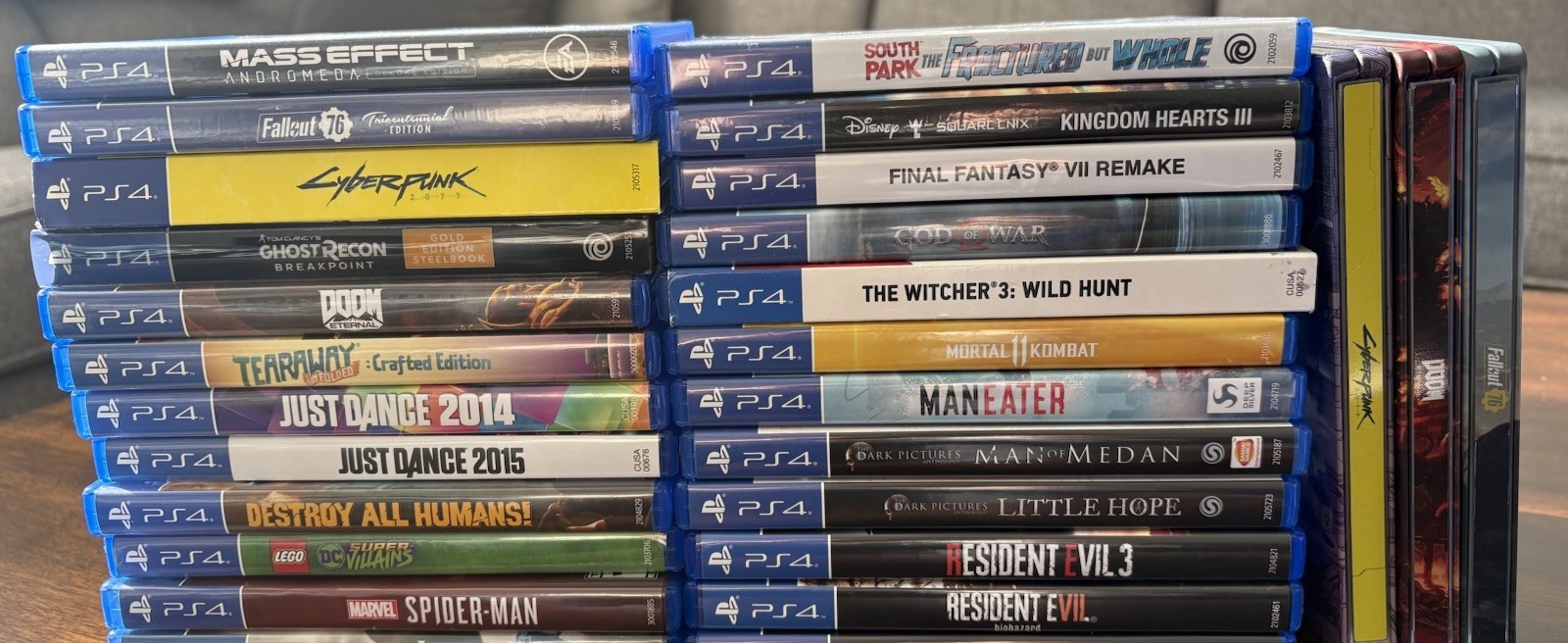 🎮 PlayStation 4 Used Game Lot (24)– Physical Collection – Steelbooks Included
