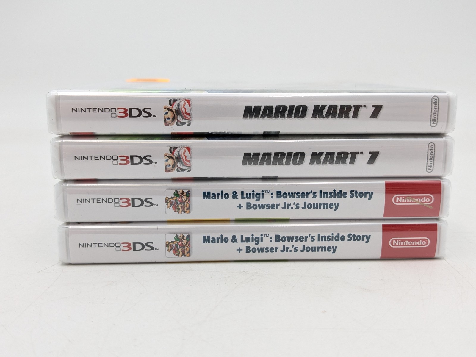 Assorted Mario Nintendo 3DS Video Games Mariokart 7 And Mario & Luigi Lot of 4