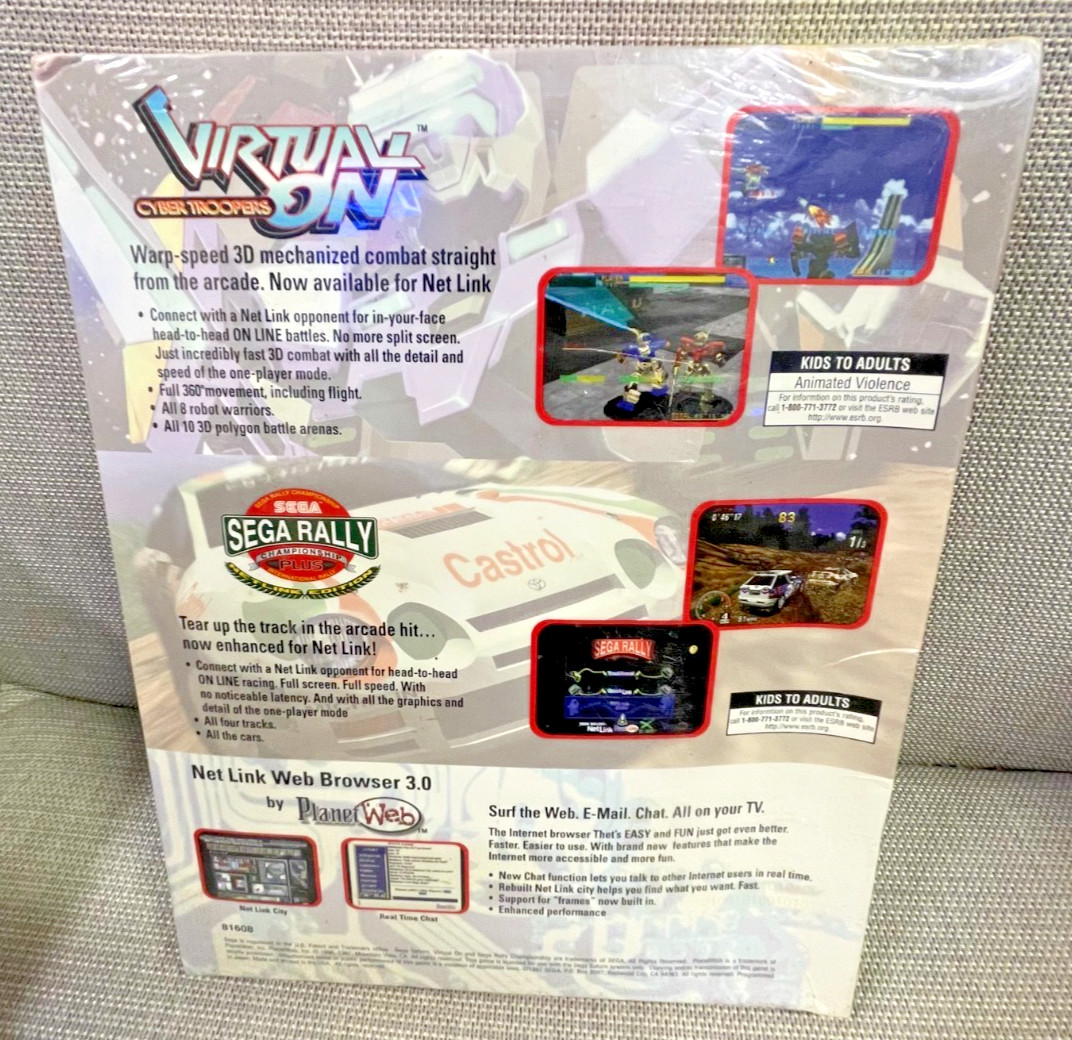 Sega Saturn Netlink Web Browser Game Pack -New. Box is a bit deformed. Very RARE