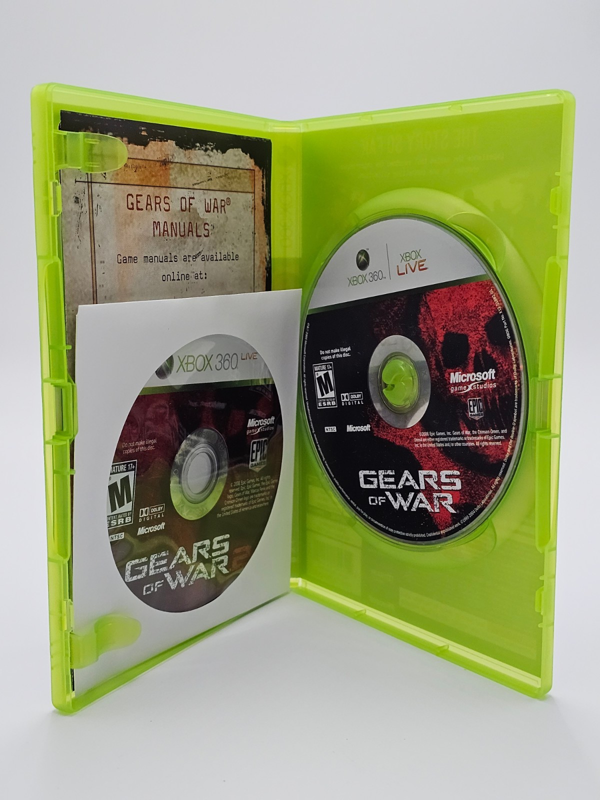 Microsoft Xbox 360 Gears Of War Triple Pack CIB Cleaned & Tested