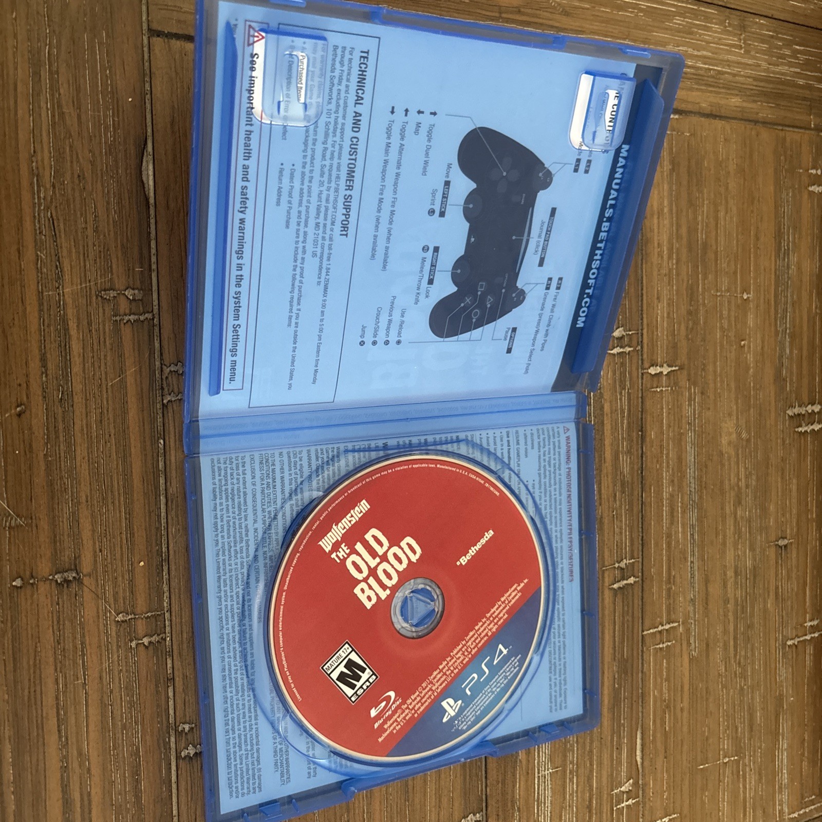 Wolfenstein: The Old Blood- PS4 CIB Tested & Working