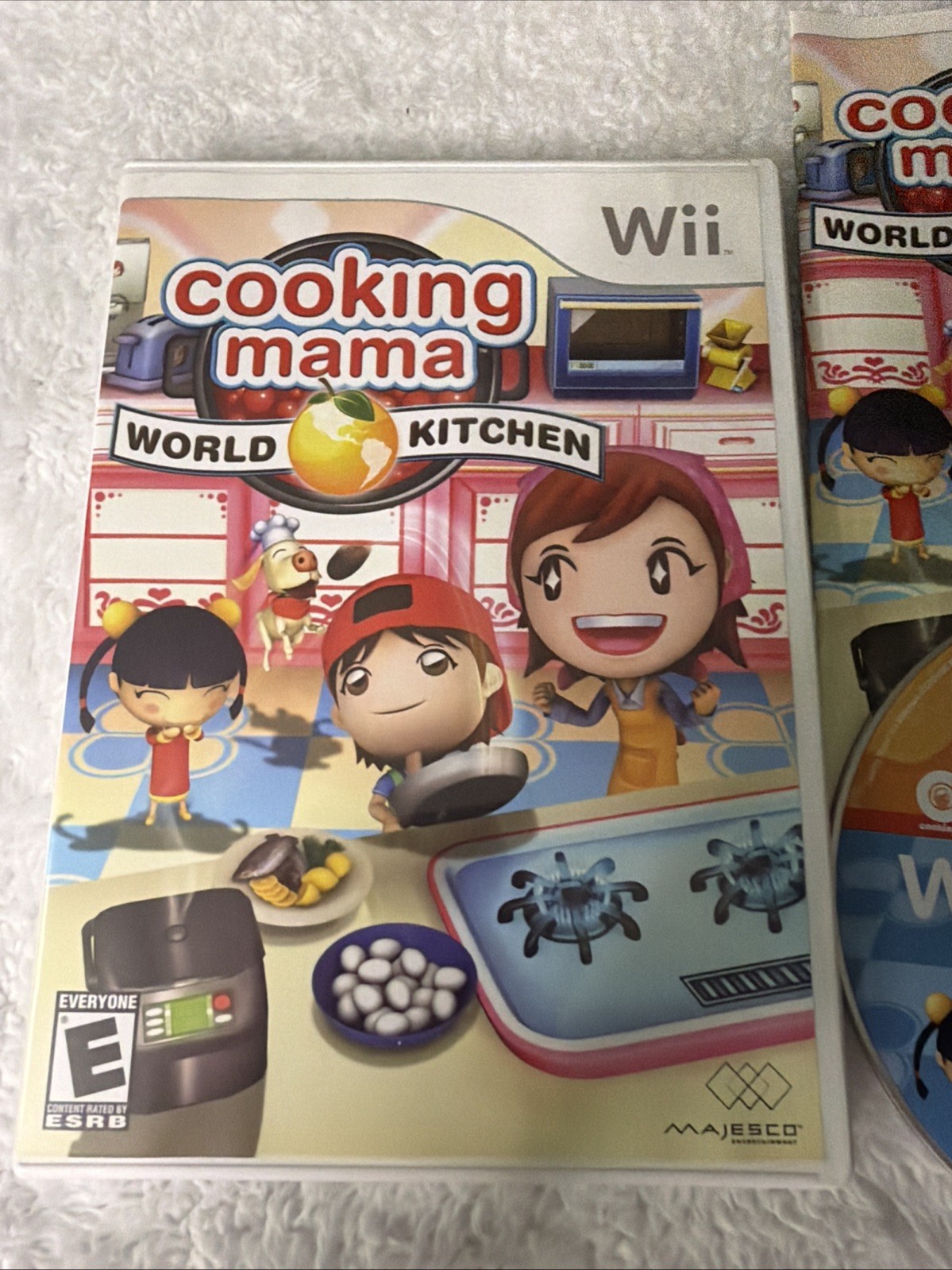 Cooking Mama WORLD KITCHEN WII Nintendo Video Game Majesco Everyone CIB Complete