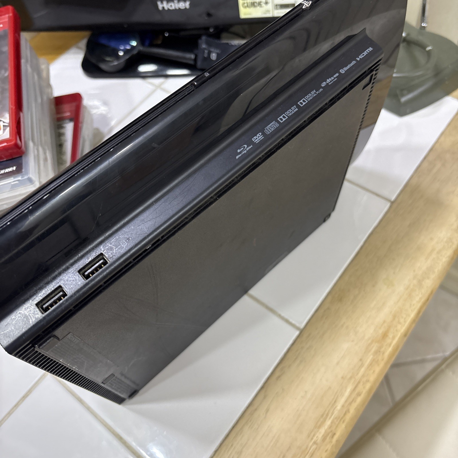 PS3 Super Slim 250GB Console Bundle CECH-4001B w/Controller And Bundle Games