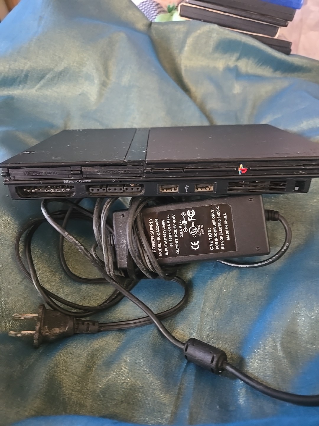 Sony PlayStation 2 Slim Console Black Tested . Original Slim.