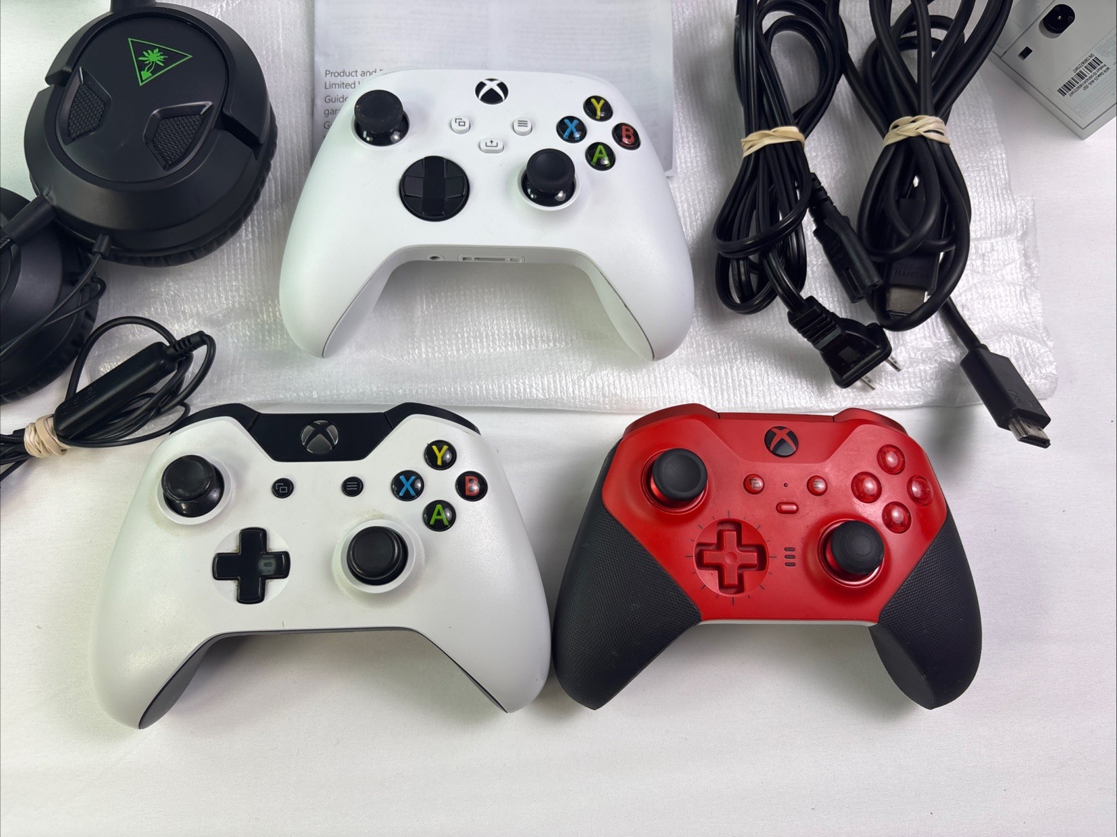 Microsoft Xbox Series S 512GB + Turtle Beach Headphones & 3 Controllers