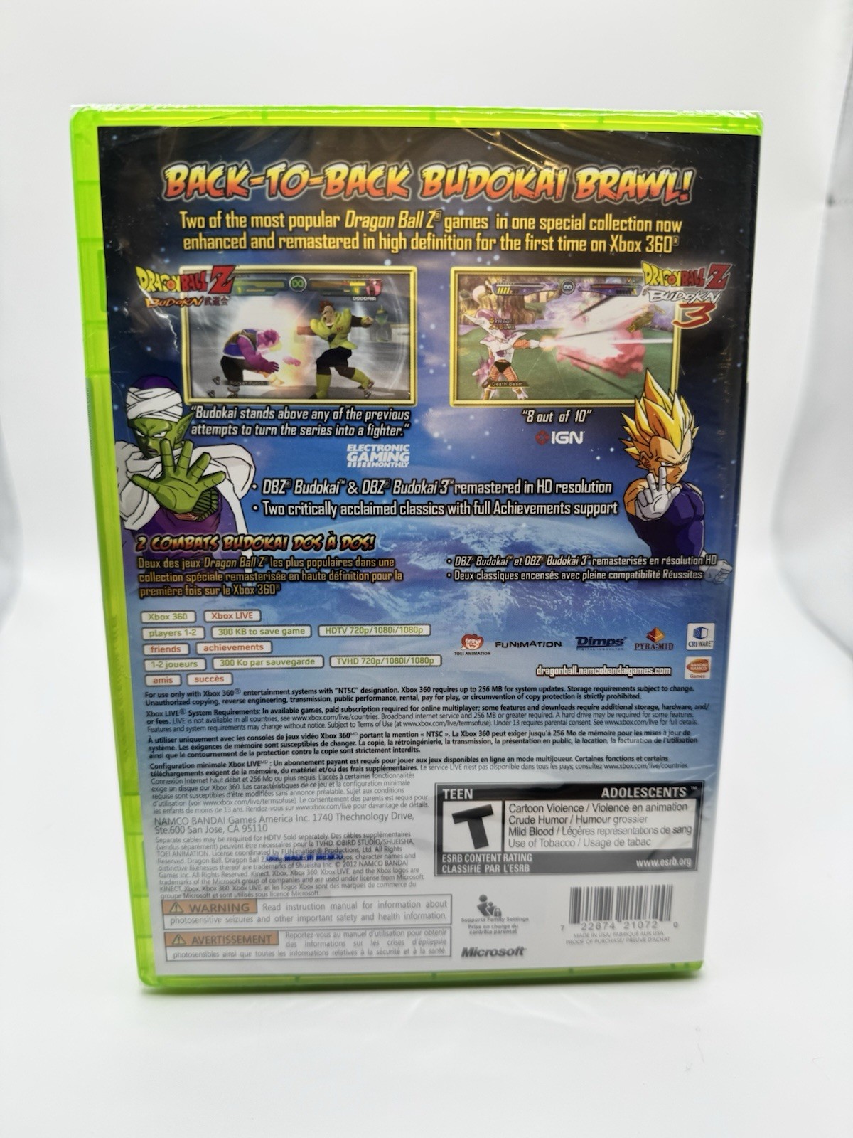 Dragon Ball Z: Budokai HD Collection -Xbox 360 (2012)