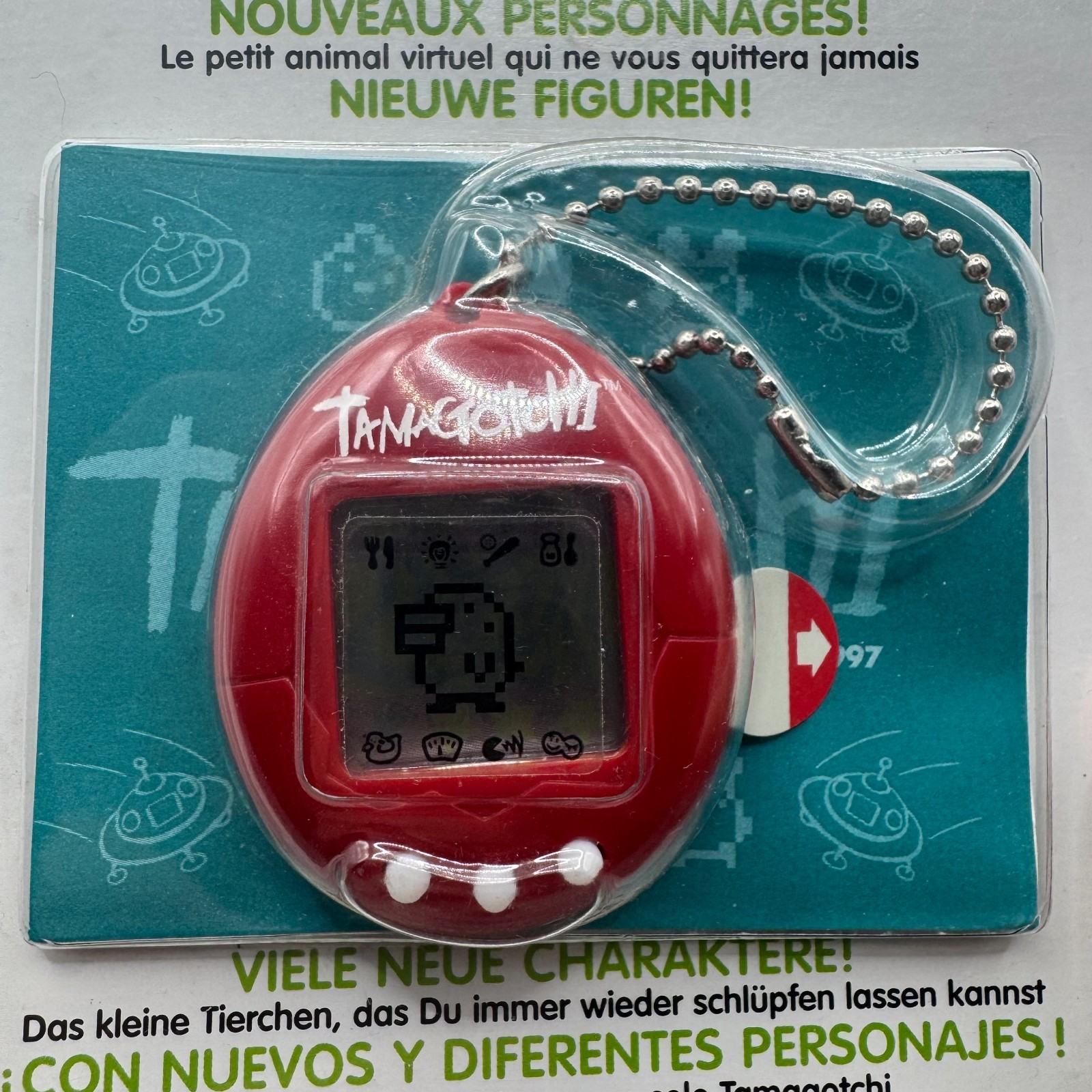 Original Tamagotchi Red 1996 1997 Reissue BANDAI Vintage Virtual Pet Toy Japan
