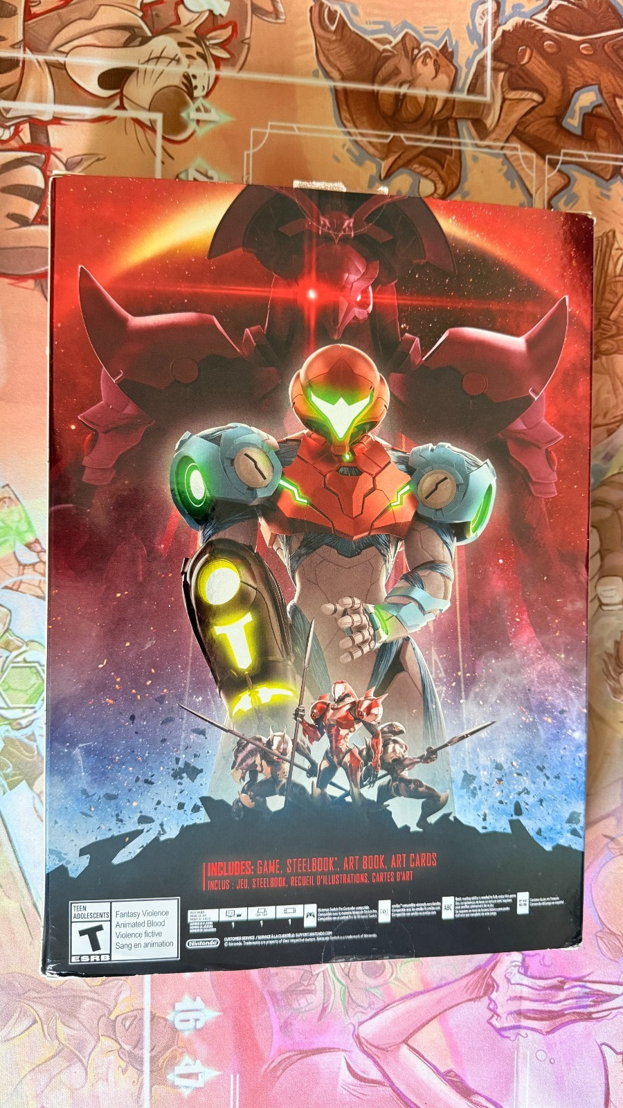 Metroid Dread Special Ed + Posters + 5 Amiibo + Prime Remastered Switch Bundle