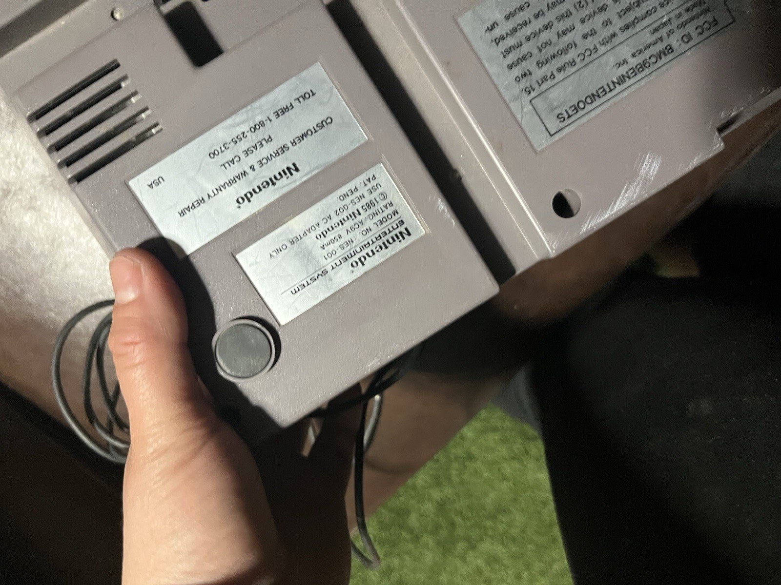 Nintendo NES Home Console Model NES-001 Gray RF Composite RCA 1985