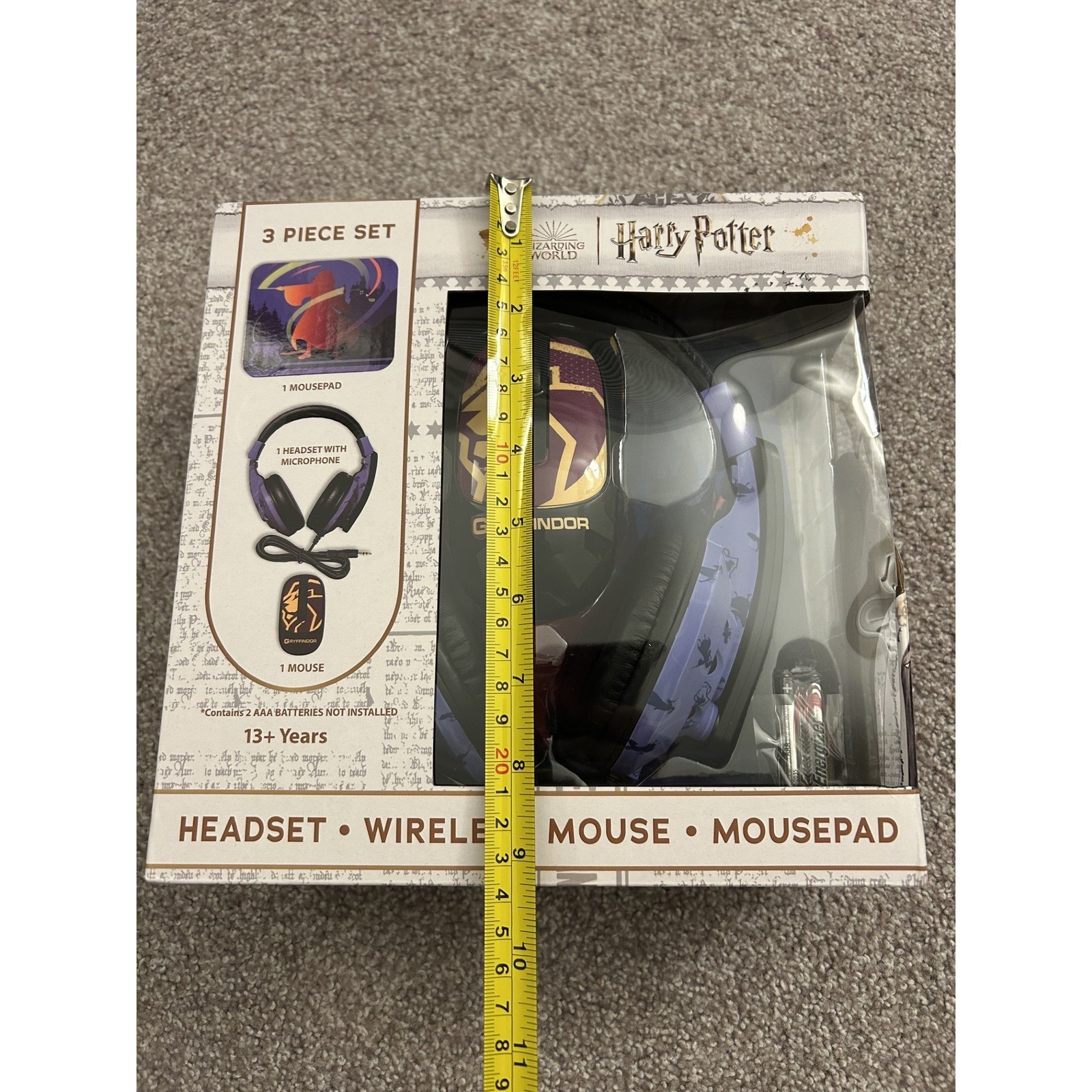 Harry Potter Gaming Set Unisex OS Multi New Gryffindor Headset Mouse Mousepad