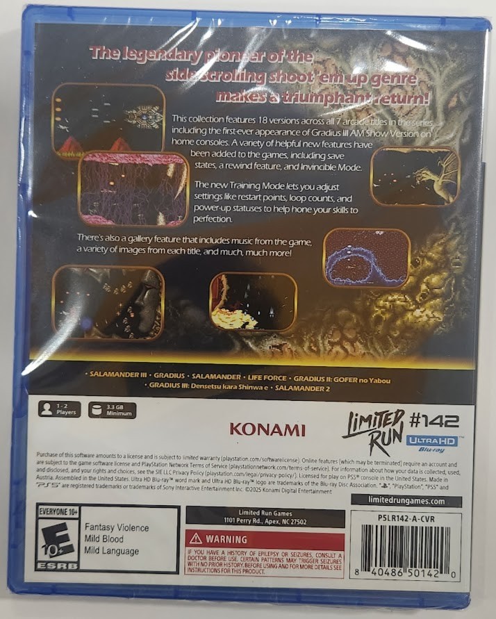 Gradius Origin Collection (GRADIUS 2) PS5 Brand New Game (2025 Shoot ’em up)