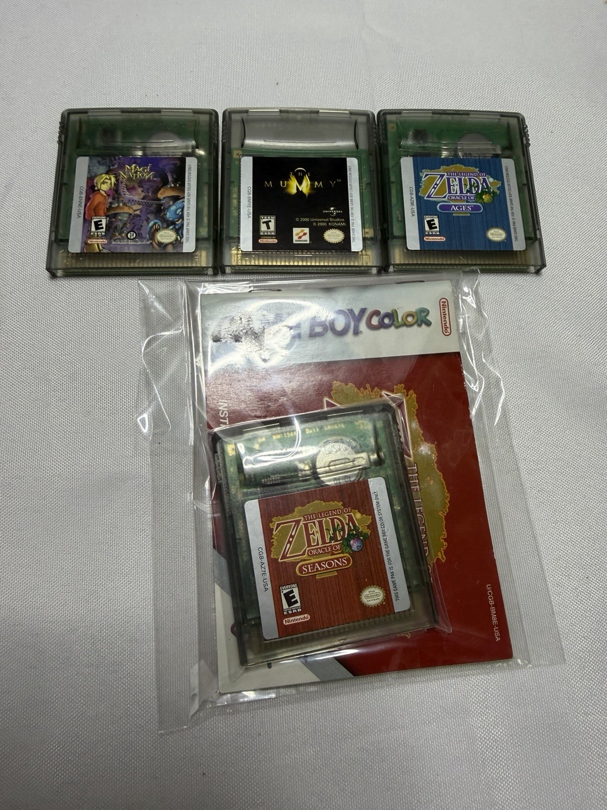 Lot Of Four Game Boy Color Games Including One With Booklet T/W