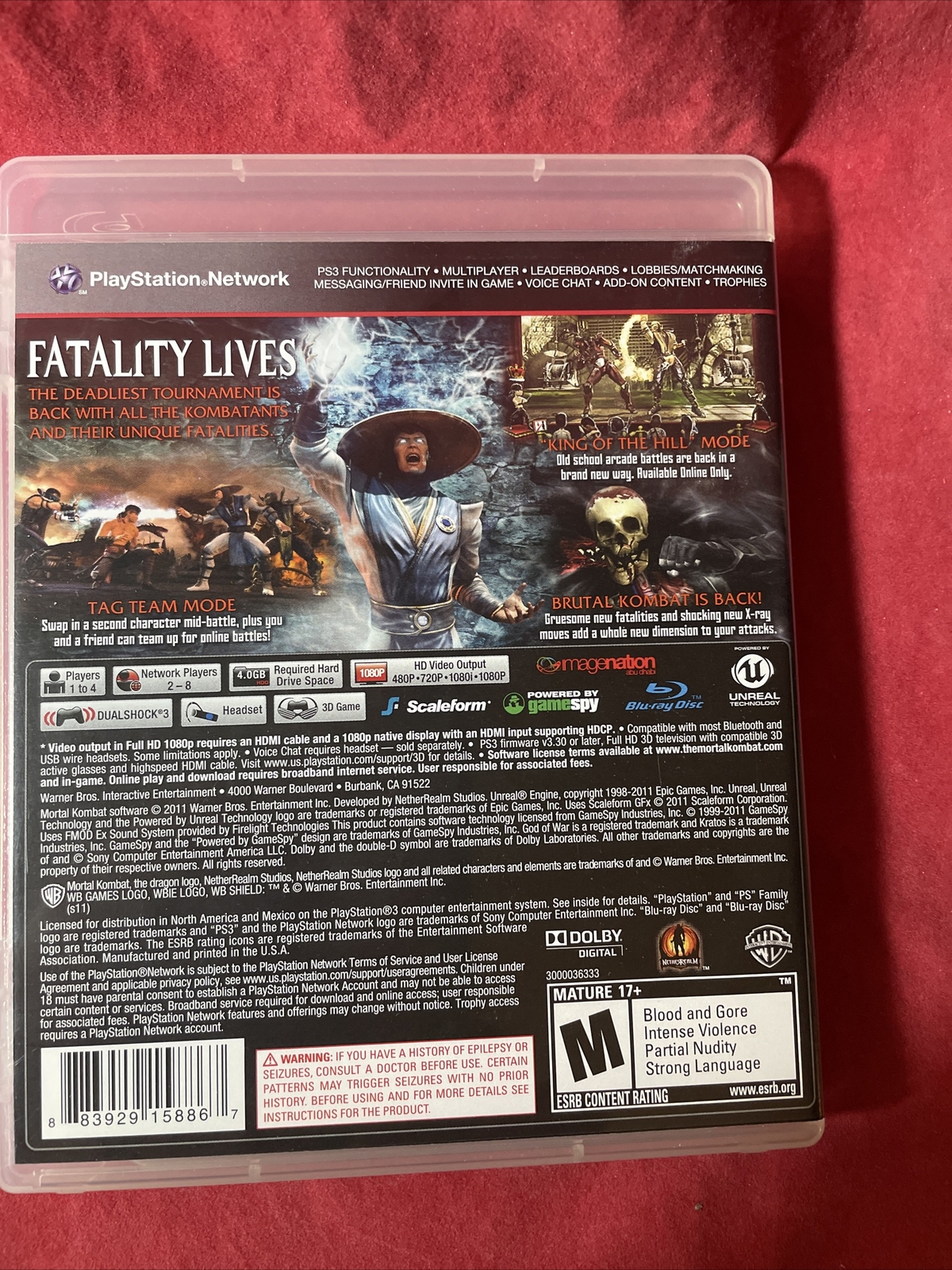 Mortal Kombat – Playstation 3 PS3, 2011, With Manual and Katalog Exc. Content