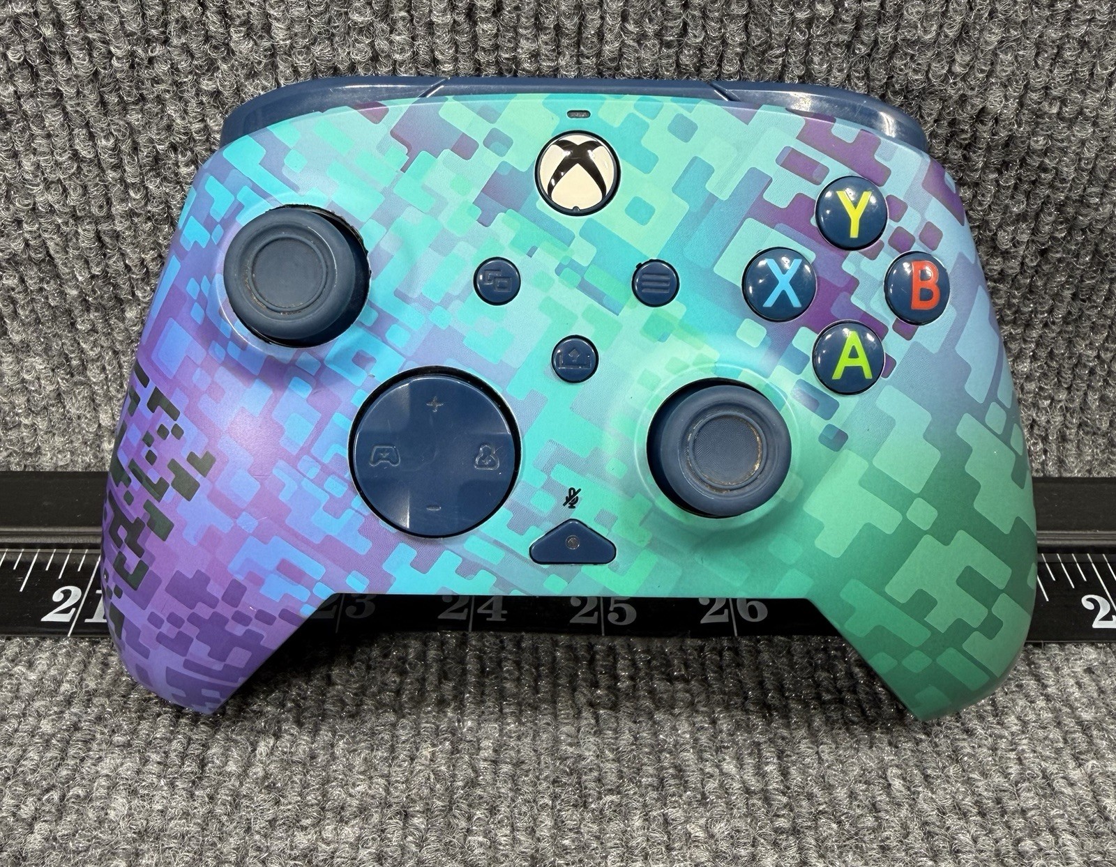 PDP Rematch Advanced Wired Controller for Xbox Blue Green Pixel Ergonomic USB-C