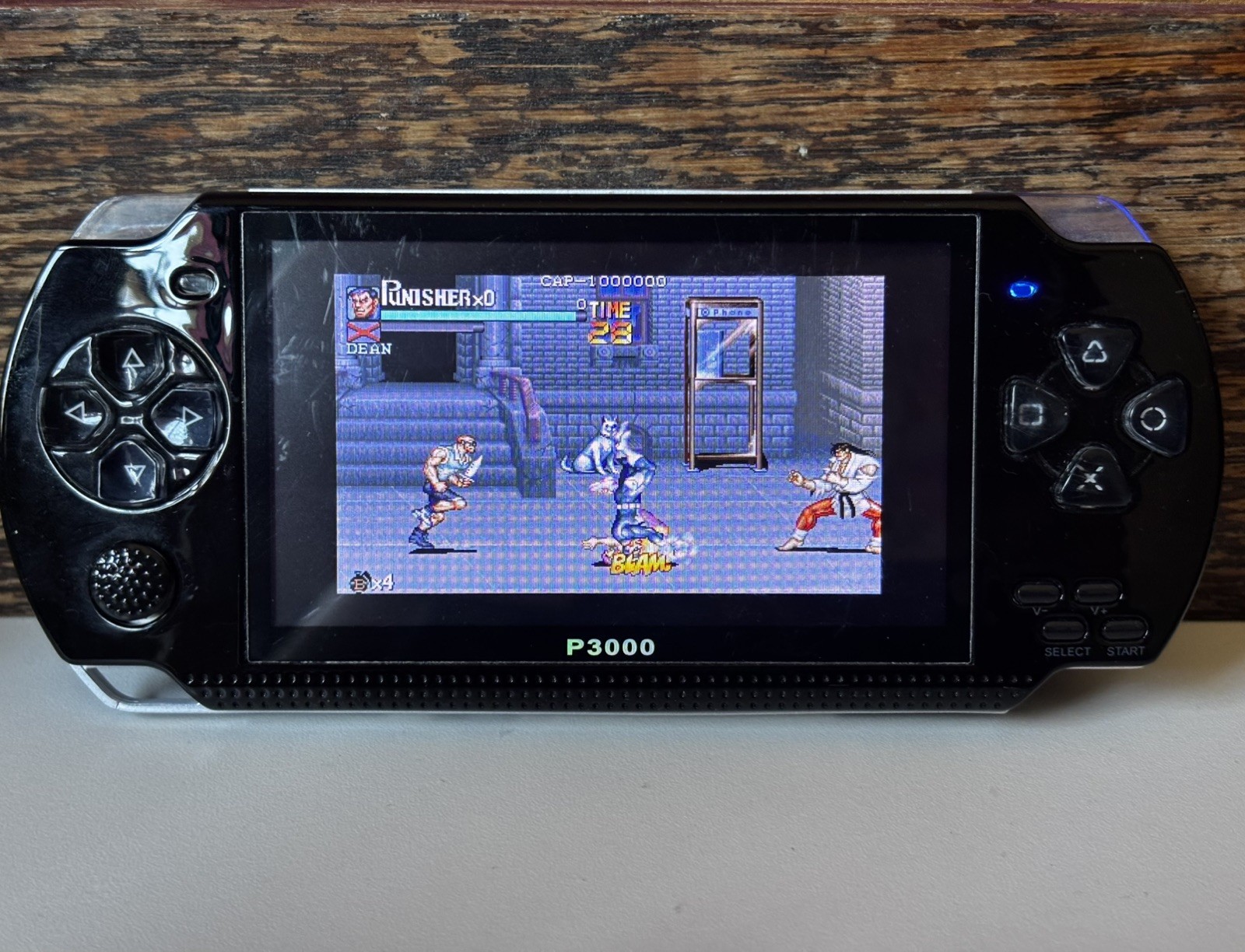 P3000 Handheld Game Console Black Platform Retro Gaming UNTESTED