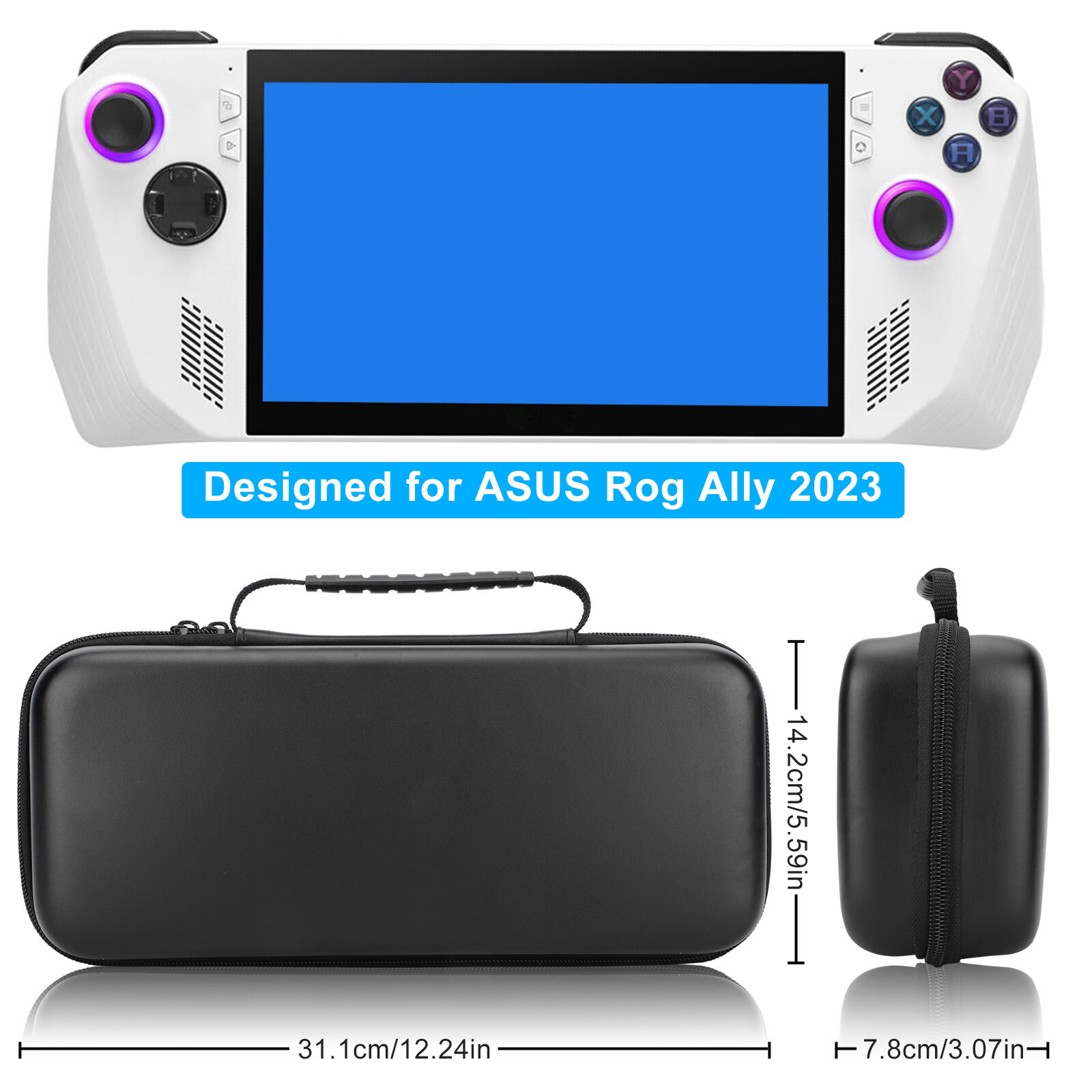 Hard Shell Carrying Case for ASUS ROG Ally Console Protective Cover Accessories