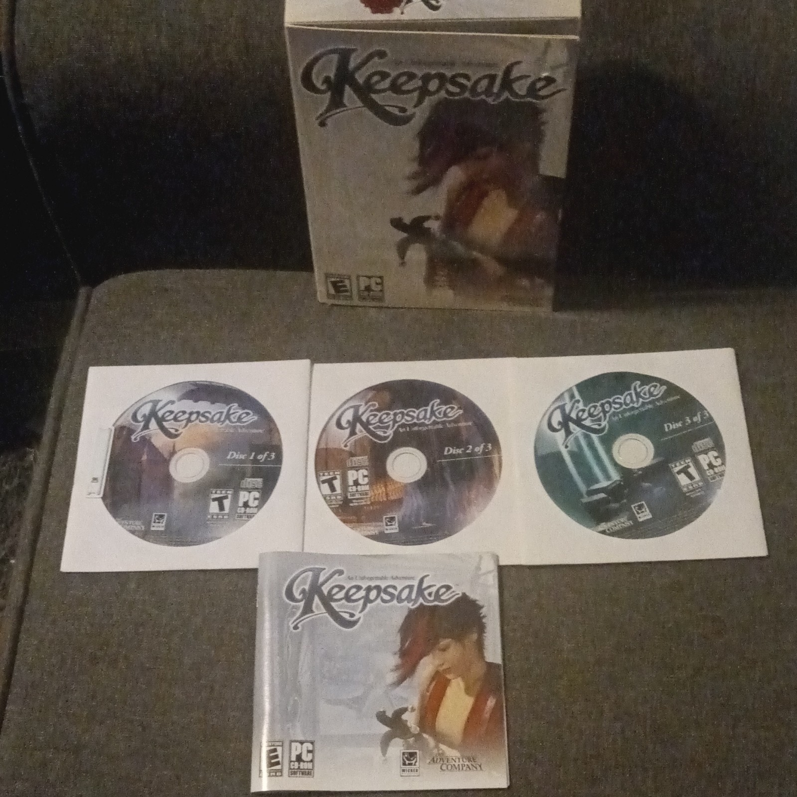 The Adventure Company Keepsake (PC, 2006) 3-Disc Manual Included, E