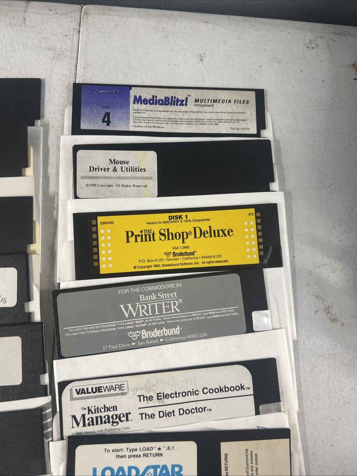Commodore 64 Floppy Disks With Games Selling As Is for Blank Disk LOT Of 60