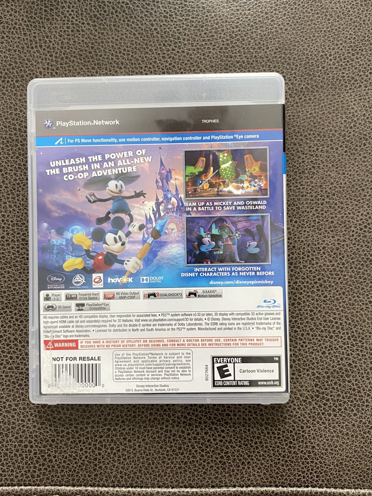 Disney Epic Mickey 2: The Power of Two (Sony PlayStation 3, 2012)