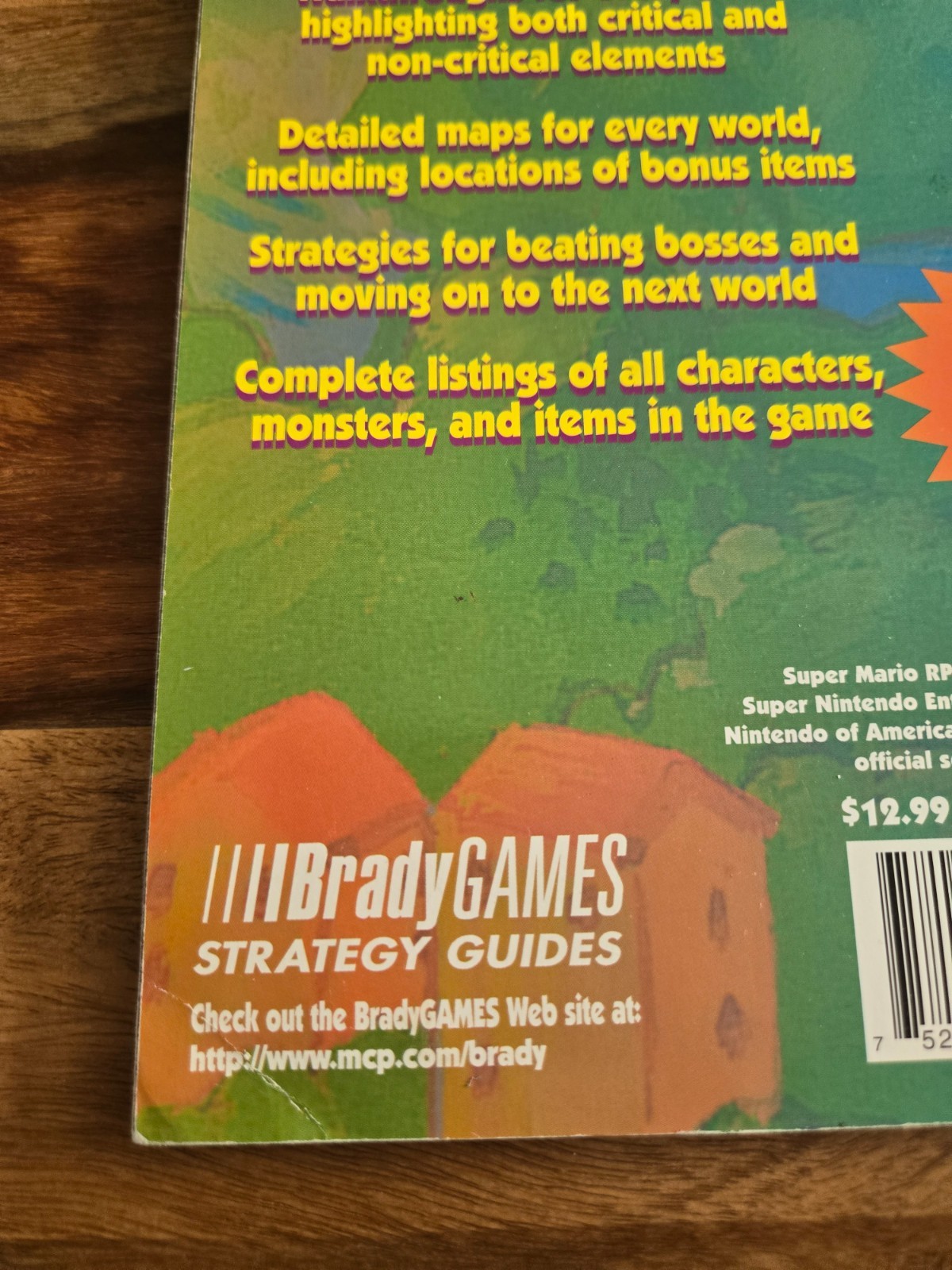 Super Mario RPG Legend Seven Stars SNES Brady Games Strategy Guide