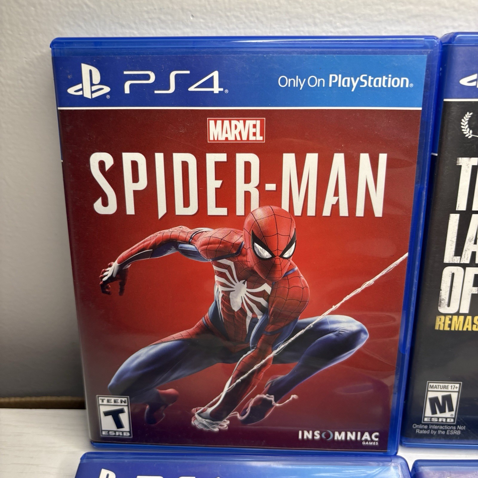 S4 Game Lot 4 – Spider-Man Last of Us Remastered NFS Rivals FIFA 16 CIB