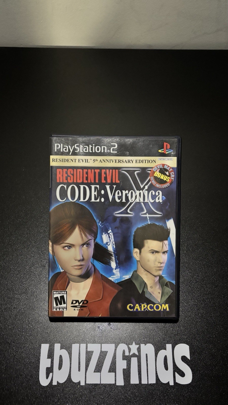 Resident Evil Code: Veronica X 5th Anniversary Edition PS2 (Manual, Demo)
