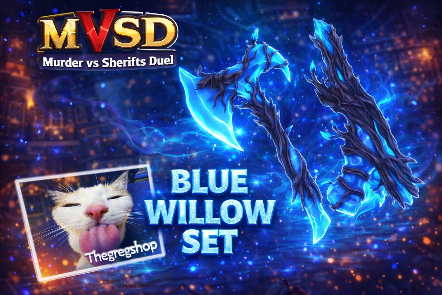 MVSD Roblox | 🔪 Murder vs Sheriffs Duels 🔫 | 🔵 Blue Willow Set 🔵 |