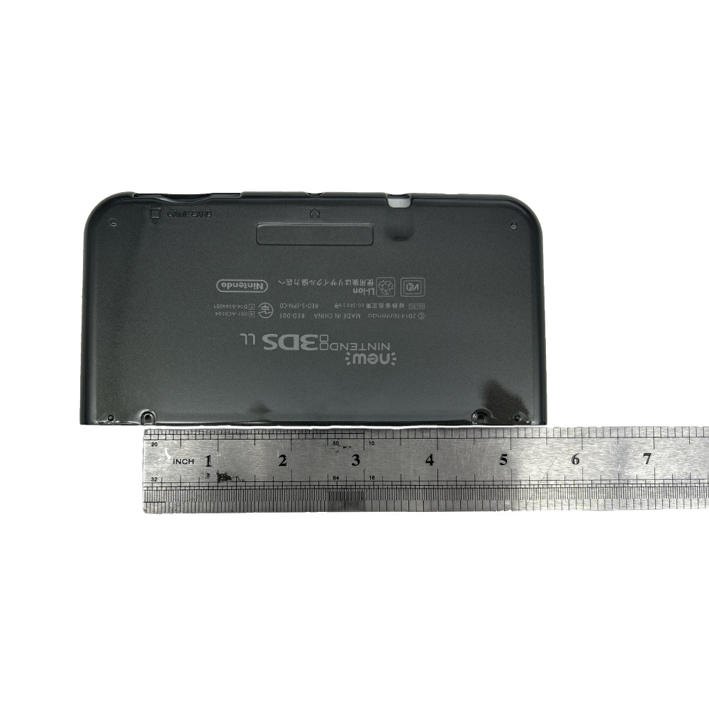 For New Nintendo 3DS XL LL Black Housing Shell Front Back Case Top+ Bottom Cover