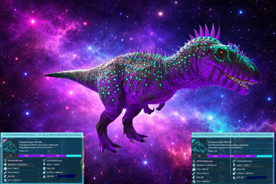 Ark Survival Ascended PVE – Carcha TOP Lucid Galaxy/Lucid CC + max saddle
