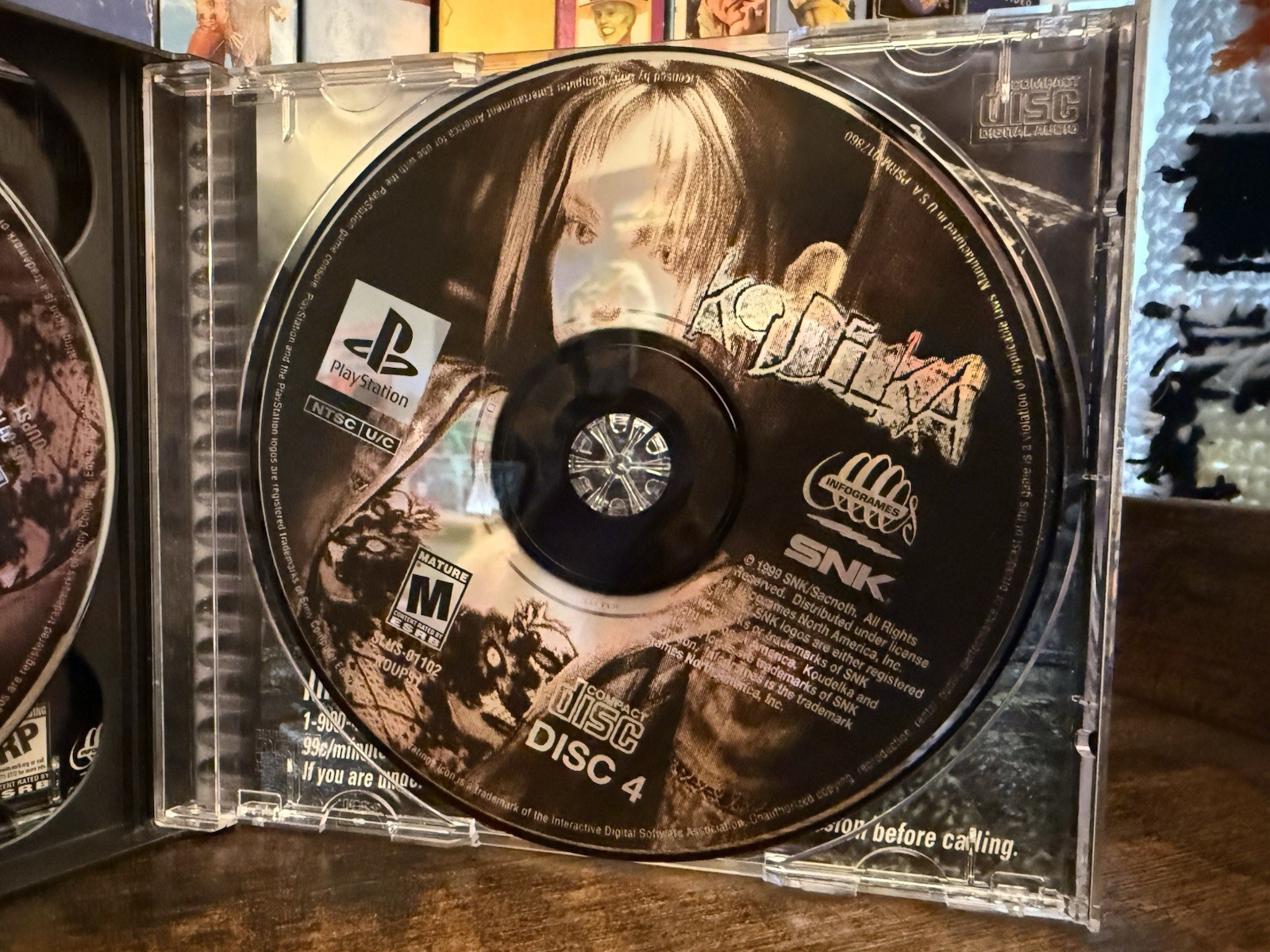 Koudelka PlayStation PS1 Video Game Complete 4-Disc Set with Manual and Reg Card